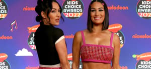 Nikki Bella & Brie Bella at 2022 Kids Choice Awards
