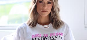 Jana Kramer is a Badass Mama and Better Off in new slogan t-shirts range with LULUSIMONSTUDIO