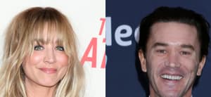 Portraits of Kaley Cuoco and Tom Pelphrey