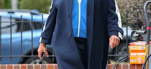 Queen Latifah on set