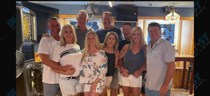 Vicki Gunvalson and friends posing together at a bar
