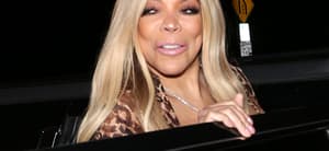 Wendy Williams wears a full-length Leopard Print dress as she left dinner at apos Catch apos Restaurant in West Hollywood CA