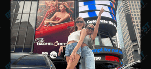 Rachel Recchia & Gabby Windey in Times Square