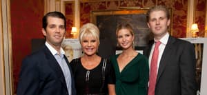 Donald Trump, Jr., Ivana Trump and Ivanka Trump and Eric TrumpIvana Living Legend Wine Collection launch at Ten East 64th Street New York City, USA