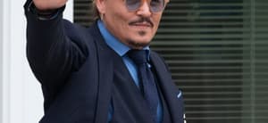 Johnny Depp at the Fairfax County Courthouse