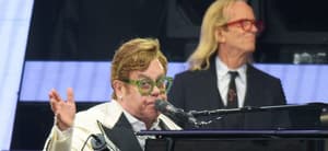 Sir Elton John headlining the BST concert in Hyde Park London England on June 24th 2022