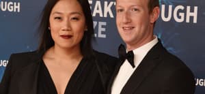 Mark Zuckerberg and Priscilla Chan at the 2020 Breakthrough Prize, Arrivals, Mountain View