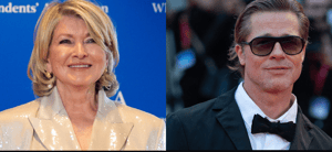 Martha Stewart, Brad Pitt