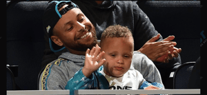 Stephen Curry and son Canon