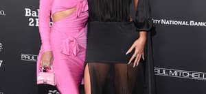 Kim Kardashian and Kylie Jenner at the 2022 Baby2Baby Gala