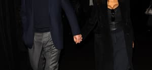 Salma Hayek and her fashion boss husband Francois-Henri Pinault seen leaving the Balenciaga Show in Paris