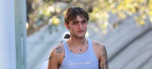 Anwar Hadid appears exhausted during an outing with friends in Los Angeles
