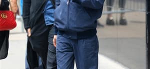 Elliot Page is seen leaving Good Morning America studios in New York City