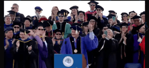 Rob Hale, co-owner of the Boston Celtics donates money to each UMass Boston graduate