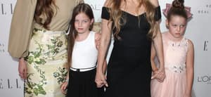 Lisa Marie Presley with daughters Riley Keough, Finley and Harper Lockwood at the NARM Music Biz Awards