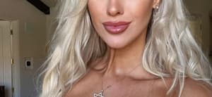 Veronika Rajek taking a selfie in her star-spangled bikini.