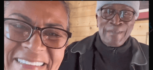 John Amos and daughter Shannon Amos
