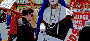 A member of the Sisters of Perpetual Indulgence