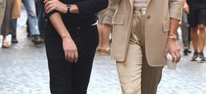 Karlie Kloss and husband Joshua Kushner strolling in Rome