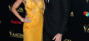 Actress Emily Blunt and husband/actor John Krasinski arrive at the 8th Annual AACTA Awards