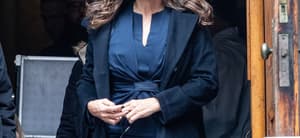 Mariska Hargitay on the set of Law and Order: SVU Filming in New York City