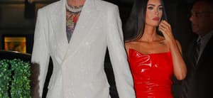 Megan Fox and Machine Gun Kelly arrived at Salumeria Rosi for dinner after they attended at The Tribeca Film Festival at The Beacon Theatre in New York City