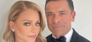 Kelly Ripa and Mark Consuelos pose together