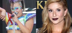 JoJo Siwa (left) Anneliese van der Pol (right)