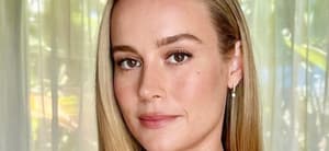 Brie Larson poses indoors
