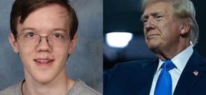 Thomas Matthew Crooks yearbook photo (left) Donald Trump (right)