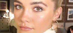 Florence Pugh poses indoors