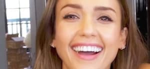 Jessica Alba smiling close up