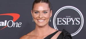 Alysha Newman smiles at the camera.