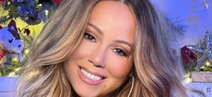 Mariah Carey smiles close up