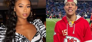 Kayla Nicole (left) Jackson Mahomes (right)