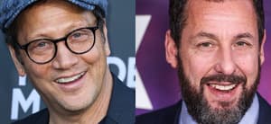 Rob Schneider (left) Adam Sandler (right)