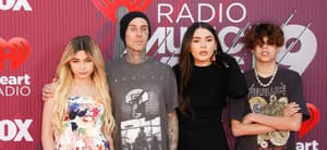 Alabama Barker and her dad Travis Barker at iHeartRadio Music Awards