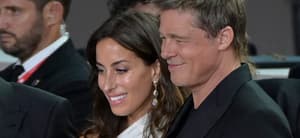 Brad Pitt and Ines de Ramon at the 81st Venice International Film Festival