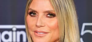 Heidi Klum smiles close up