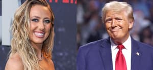 Brittany Mahomes (left) Donald Trump (right)