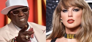 Flavor Flav (left) Taylor Swift (right)