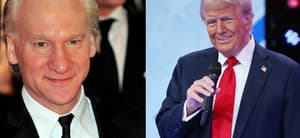 Bill Maher (left) Donald Trump (right)