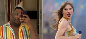 Kam Saunders (left) Taylor Swift (right)