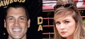 Maks Chmerkovskiy (left) Anna Delvey (right)