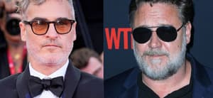 Joaquin Phoenix (left) Russell Crowwe (right)