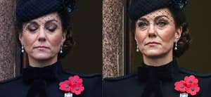 Kate Middleton attends the National Service of Remembrance at the Cenotaph, London, UK, on the 10th November 2024.