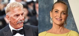 Kevin Costner, Sharon Stone photo collage