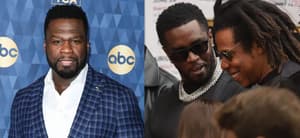 50 Cent, Diddy, Jay-Z, photo collage