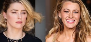 Amber Heard (left) Blake Livley (right)