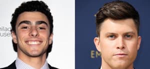 Luigi Mangione (left) Colin Jost (right)